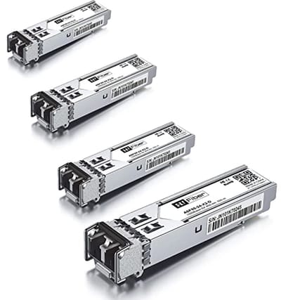 4 Stuks 1000BASE-SX SFP Transceiver Module - Multimode 1.25G LC Compatibel Met Diverse Netwerksystemen