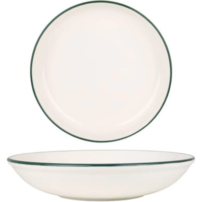 Rinart Diepbord - Green Edge - Porselein - 25 cm (1300cc) - set van 6