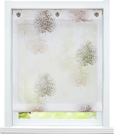 Vouwgordijn zonder boren - Transparant rolgordijn - 1 stuk - Wit - 100x140cm