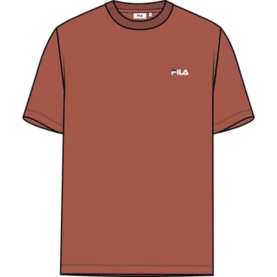 Fila Rosso Katoenen Heren T-Shirt