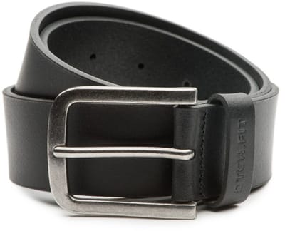 DTCH.FIT Herenriem Leer Mason - Riem Zwart - Jeans Broekriem - Riemmaat 85cm - Totale lengte 100cm