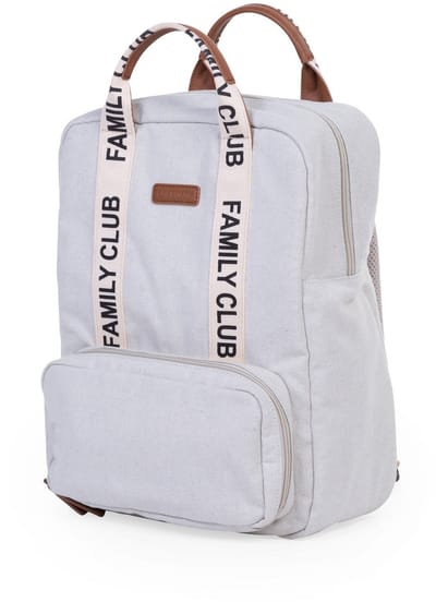 Childhome Family Club Rugzak - Signature - Ecru - Uniseks & Waterafstotend - 30x16x40cm - 20,5L