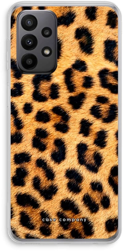 Case Company® - Hoesje geschikt voor Samsung Galaxy A23 hoesje - Luipaard - Soft Cover Telefoonhoesje - Bescherming aan alle Kanten en Schermrand