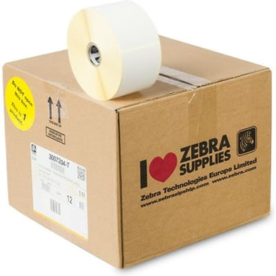 Zebra 3007204-T (Z-Select 2000T) Etiket Zwart op wit (57 mm x 102 mm) 12 rollen