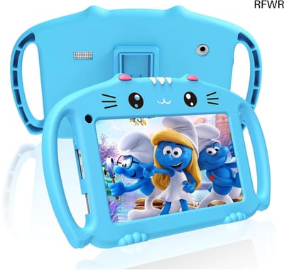 RFWR® Kindertablet 7 Inch met WiFi, Quad Core, 32GB, Ouderlijk Toezicht, Draagbaar en Kindvriendelijk