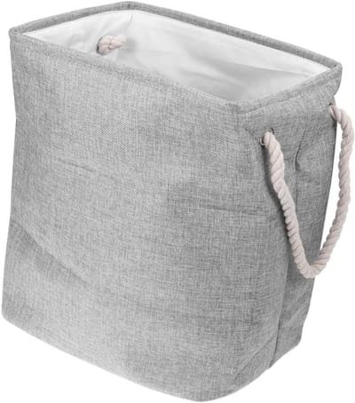 Wasmand - Opberger - Kleding Opbergen - Stevig Vrijstaand - 36 x 26 x 40 cm - Donkergrijs