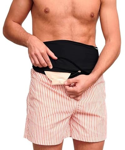 Stoma Support Belt for Sports and Swimming - Flexible and Breathable Ostomy Bag Protection