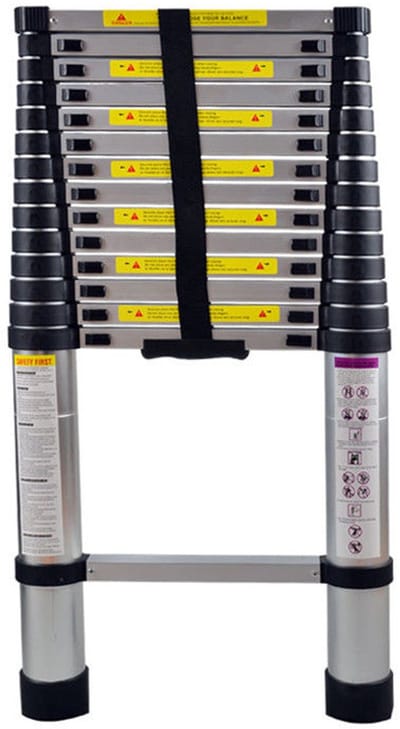 Multifunctionele Telescopische Ladder - Aluminium Ladder tot 4,4 m - Vouwladder en Staande Ladder