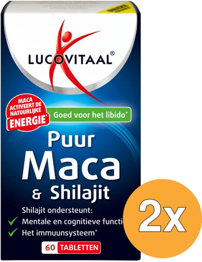 2x Lucovitaal Maca & Shilajit Puur (60 tabletten)