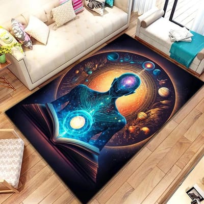 Nieuw In Rainbow 7 Chakra Mandala Boheemse Vloerkleed, Tapijt voor Woonkamer Slaapkamer Bank Deurmat Decoratie, Yoga Zachte Antislip Vloermat 50x80cm (20x31in)