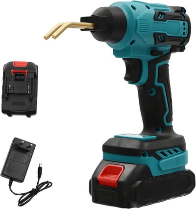 Plastic Lasapparaat - Reparatie Gun - Kunststof Repareren - Digitaal Display - 20 Watt - Blauw Zwart