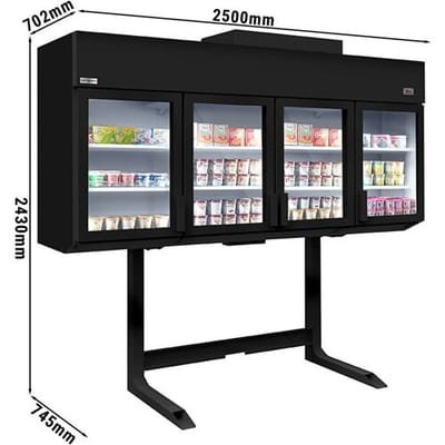 GGM Gastro Wandkühl-/tiefkühlregal - 2500mm - mit 6 Ablagen