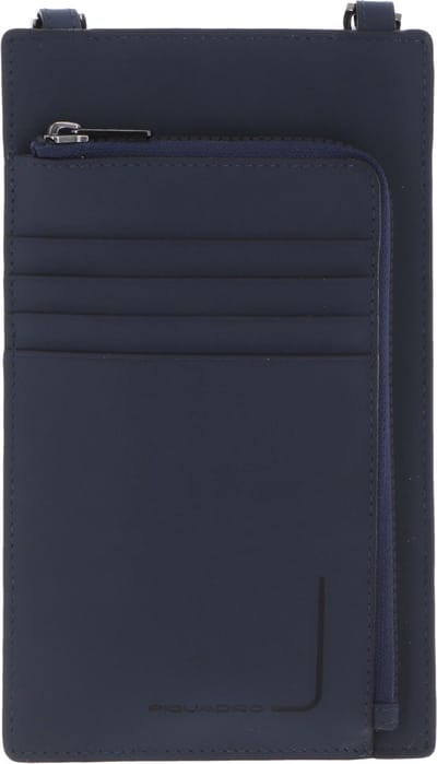 Piquadro, Tas, Leren Crossbody Tas, Blauw, 11,5 x 19 x 2 cm, Voor Mannen
