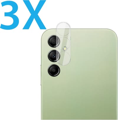 Camera lens Protector 3x Geschikt voor: Samsung Galaxy A24 - screen protector - glas - bescherm je camera - beschermglas - Transparant