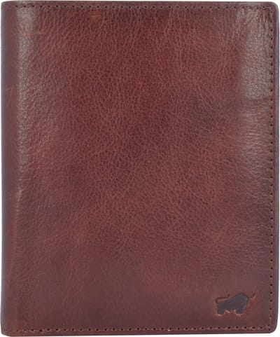 Braun Büffel Leren Portemonnee Arezzo North Coin Wallet Tabac Bruine