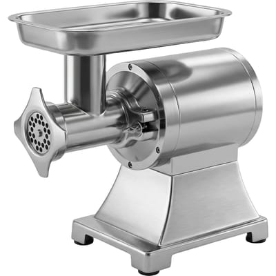 Hachoir à Viande Commercial, Capacité 4,2 kg/Min, Hachoir à Viande Électrique #12 avec 2 Plaques, 3 Embouts de Saucisse et Kit Kibbeh, 750W/1CV Machine à Saucisse pour