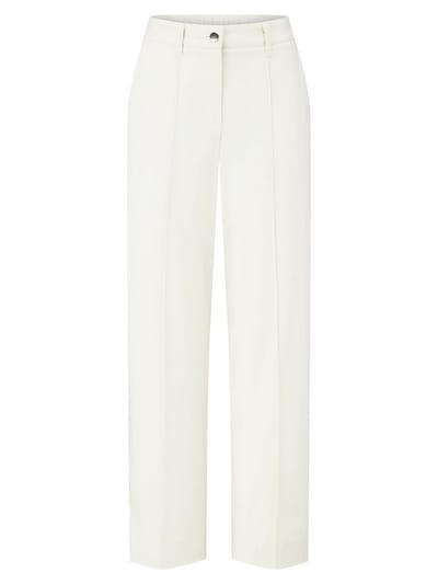 Enkellange Wide Fit-broek Van BASLER wit