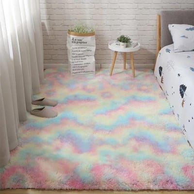 Tapijt Slaapkamer Bedtapijt Pluche Woonkamer Volledige Vloermat Meisje Ins Kamer Vuil Tapijt Bankkleed Warm Groot Kussen 80*200cm