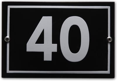 Huisnummer model Phil nr. 40