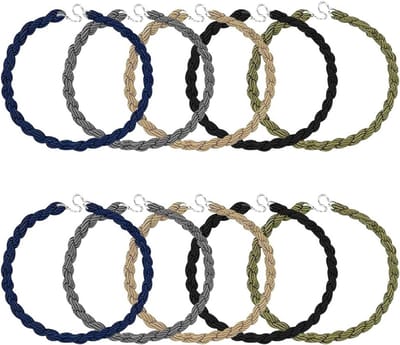 10 Stuks Elastische Bootstraps met Metalen Haak voor Outdoor Activiteiten, Wandelen en Fietsen