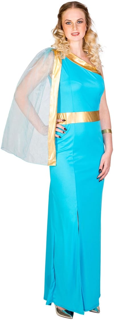 dressforfun - Vrouwenkostuum Griekse koningin Helena S - verkleedkleding kostuum halloween verkleden feestkleding carnavalskleding carnaval feestkledij partykleding - 300394