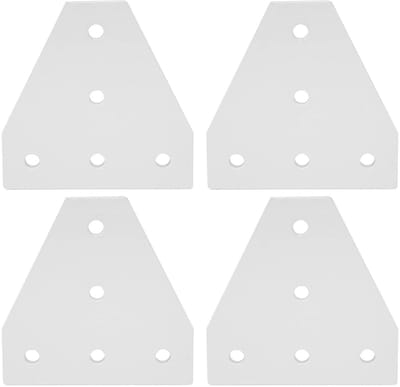 Dailygoods- Hoeksteun T-vorm - Aluminiumlegering - 5 Gaten - Verbindingsplaat - Schokbestendig - Geschikt voor Bouwsector - Verbindingselement
