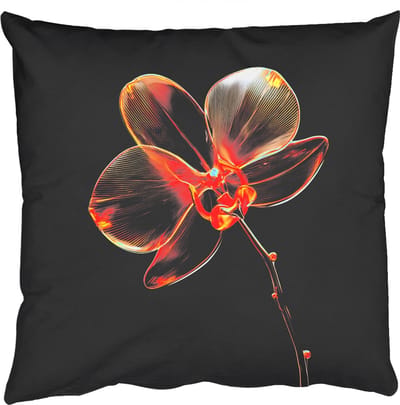Sierkussens - Kussentjes Woonkamer - 50x50 cm - Orchidee - Doorzichtig - Bloem