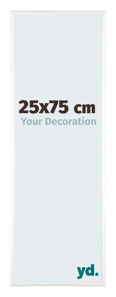 Your Decoration - Fotolijst 25x75 cm - Aluminium - Wit Hoogglans - Kent