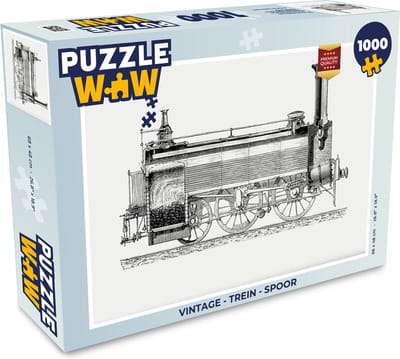 Puzzel Vintage - Trein - Spoor - Legpuzzel - Puzzel 1000 stukjes volwassenen