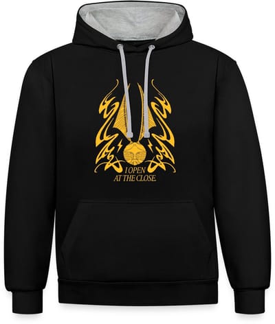 Harry Potter Gouden Snaai I Open At The Close Contrast Hoodie