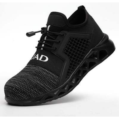 Chaussures d'assurance travail Embout en acier Anti-écrasement et Anti-perforation, Chaussures de travail Désodorisantes Chaussures de sécurité 46