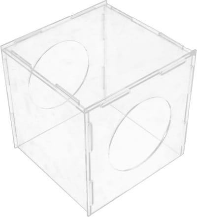 Stofbox Acryl - Stofdichte Box - Stofvrij Werken - Afneembaar Ontwerp - 20x20x19.5cm - Transparant