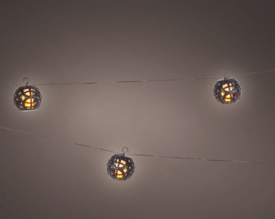 Lumineo LED solar tuinverlichting - 175cm - warm wit vlam effect.
