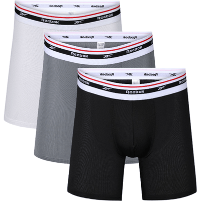 Reebok heren sportboxershorts Finlo zwart/wit/grijs L