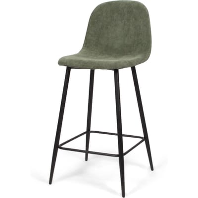 Milton & Oldbrook Ribstof Lage Barkruk Milan Groen
