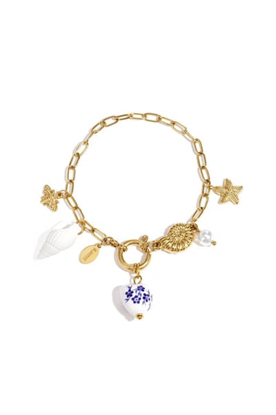 Armbanden met bedel van roestvrij staal, zeester, casual, dagelijks, eenvoudig, serie, damessieraden