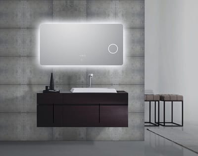 Vips LED Badkamerspiegel - 100x60cm - Verwarming - Vergroot glas - Rechthoek - Touchscreen - Dimbaar