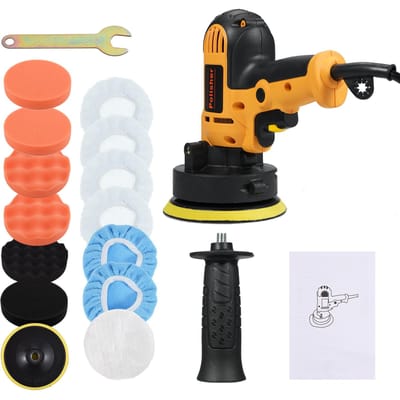 5 inch Elektrische Auto Polijstmachine Kit 700W Auto Auto Buffer 600 3700RPM Variabele Polijstmachine met Hulpstuk veelkleurig