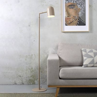 it's about RoMi Vloerlamp Marseille - Zand - 40x25x141cm - Modern - Staande lampen voor Woonkamer - Slaapkamer