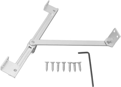 Raamtape - Raambeugel - Veiligheid Vergroten - Zonder Boren - 27 cm - Zilver