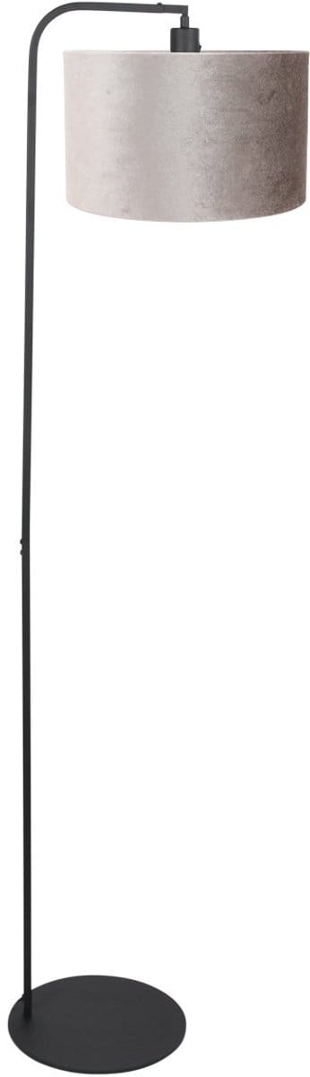 Vloerlamp Stang 4792ZW - Grijs velours, 152 cm hoog, kantelbaar armatuur, modern design - Steinhauer
