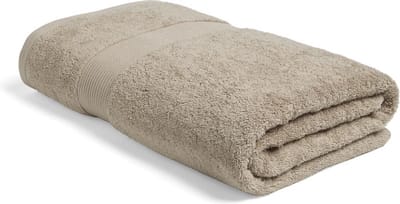 Yumeko badlaken terry warm taupe 100x150 - 1 st - Hotelkwaliteit - Bio, eco & fairtrade