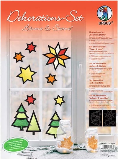 URSUS 21750099, Meerkleurig, Raam, Glas, Kerstmis