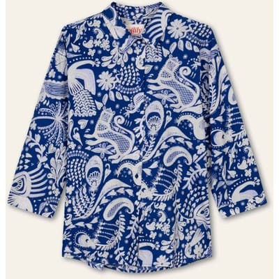 Oilily Brishti Blouse- maat32 Royal Blauw