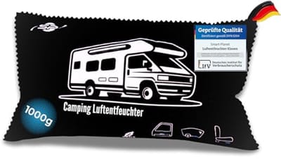 Luchtontvochtiger voor Camping en Auto, Herbruikbaar en Lekvrij met Vochtindicator, 1000 g, Tegen Beslagen Ruiten