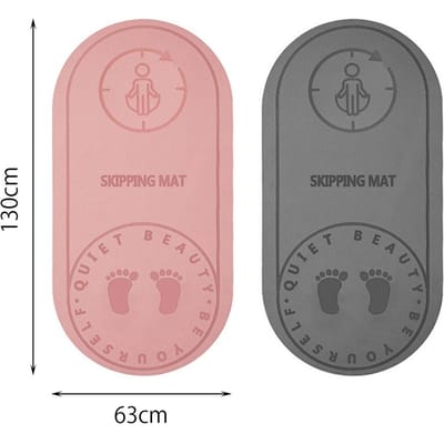 Springtouwmat voor Binnen Springen Huishoudelijk Springen Bufferkussen Stille Yogamat Antislip Sport