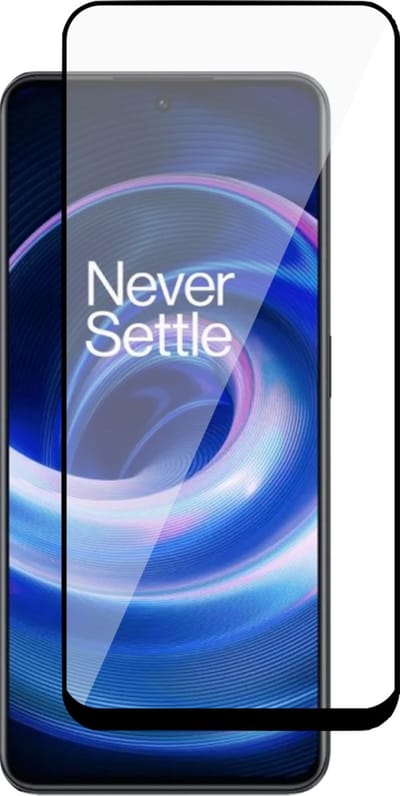 Screenprotector geschikt voor OnePlus Ace - Gehard Glas Beschermglas Tempered Glass Volledig Dekkende Screen Protector