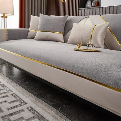 Nieuw Chenille Bankkussen Woonkamer Het Hele Jaar Rond Eenvoudige Antislip Hoesdoek Antislip Stofhoes Comfortabele Rugleuning Handdoek 70x70cm 1pcs