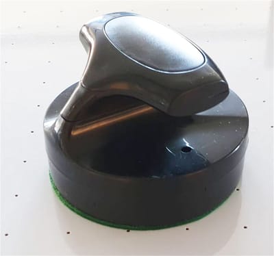 TopTable Airhockey T-Grip Pusher Semi-Pro Zwart