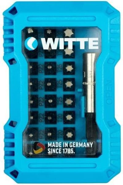 Witte bitset - 32-delig - met bithouder